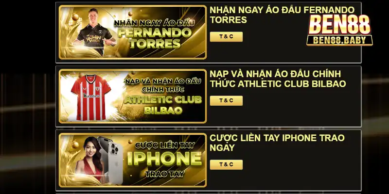Trang Chủ Ben88: Địa Chỉ Giải Trí Uy Tín Đáng Trải Nghiệm 44 Các sự kiện khuyến mãi đặc biệt bất ngờ