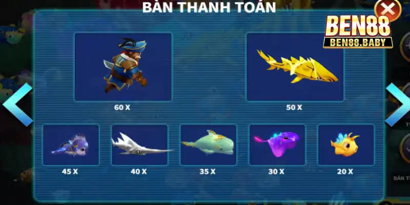 Game Bắn Cá Online Tại Ben88: Giải Trí Không Giới Hạn 2 Một số tính năng bắn cá đặc sắc tại Ben88